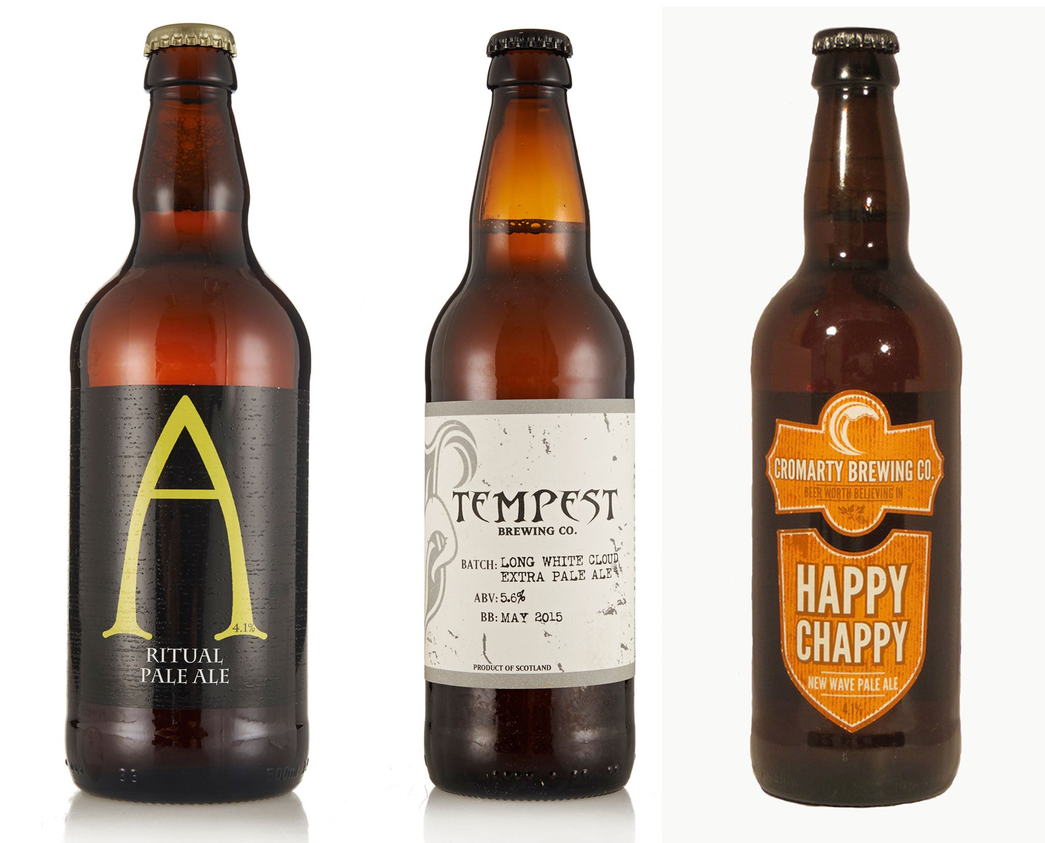 Three to try: Alechemy Ritual Pale Ale; Tempest Long White Cloud; Cromarty Happy Chappy