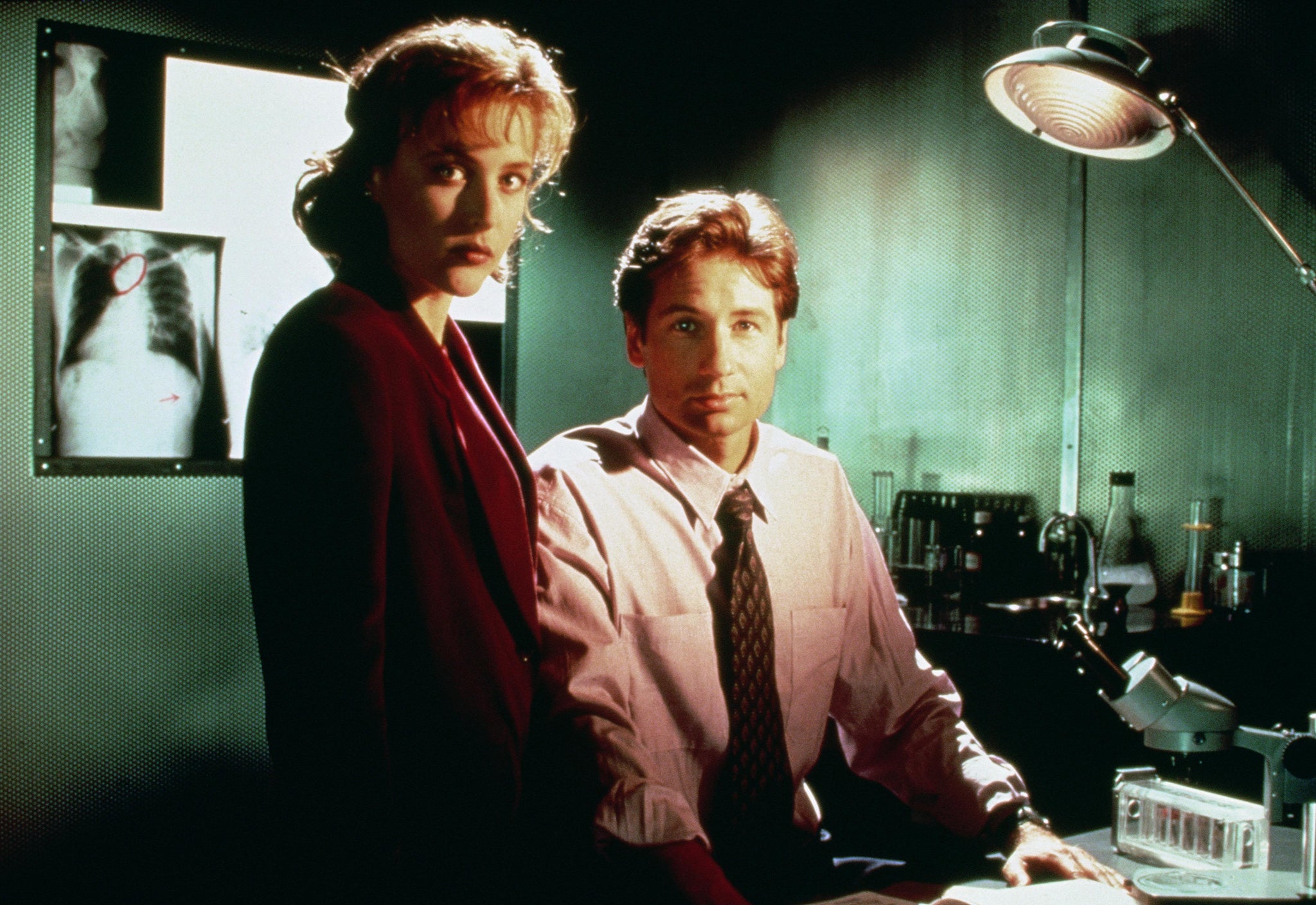 Fox Mulder and Dana Scully in The X-Files