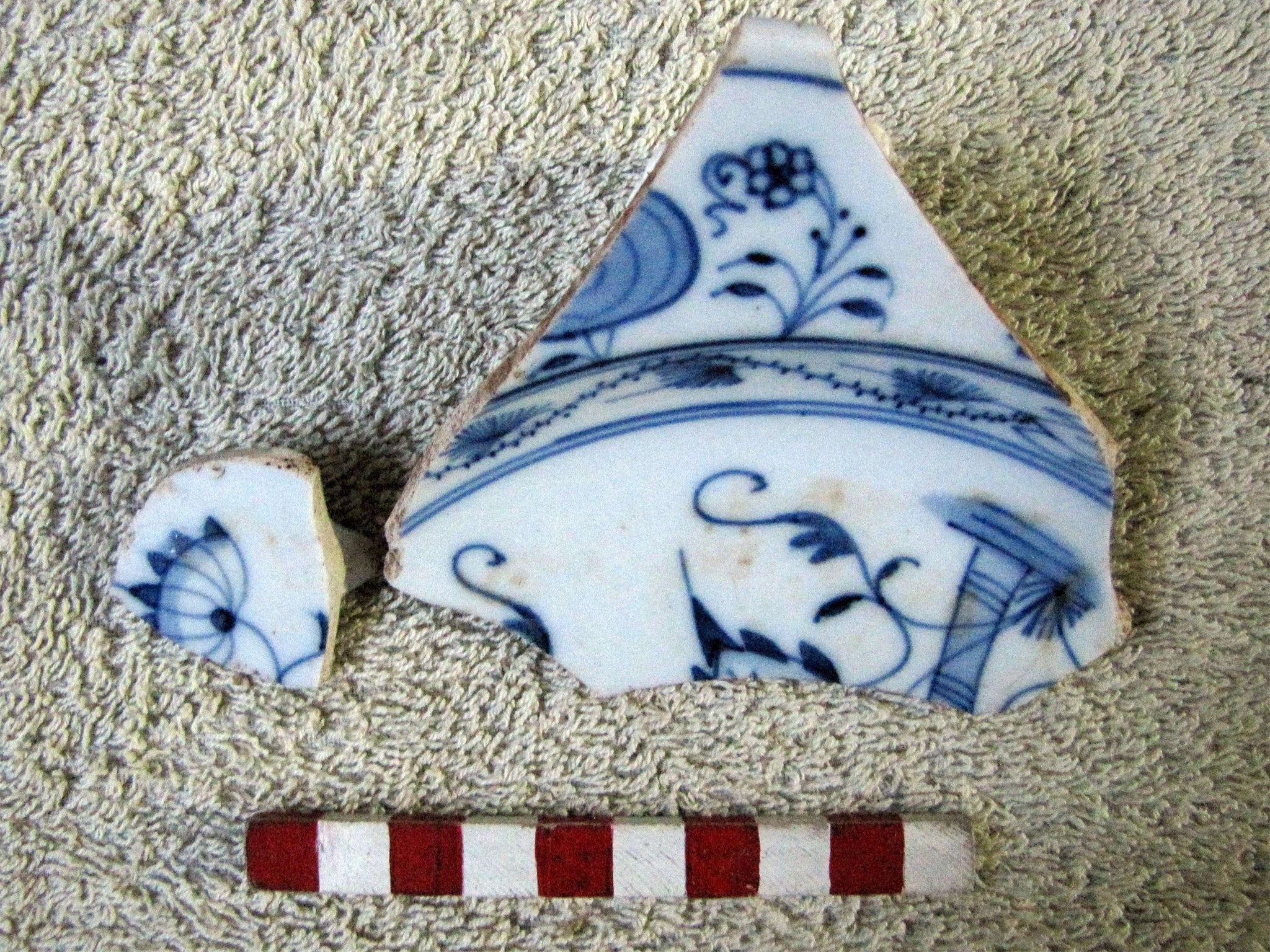 A piece of German-made porcelain was also found (Getty)