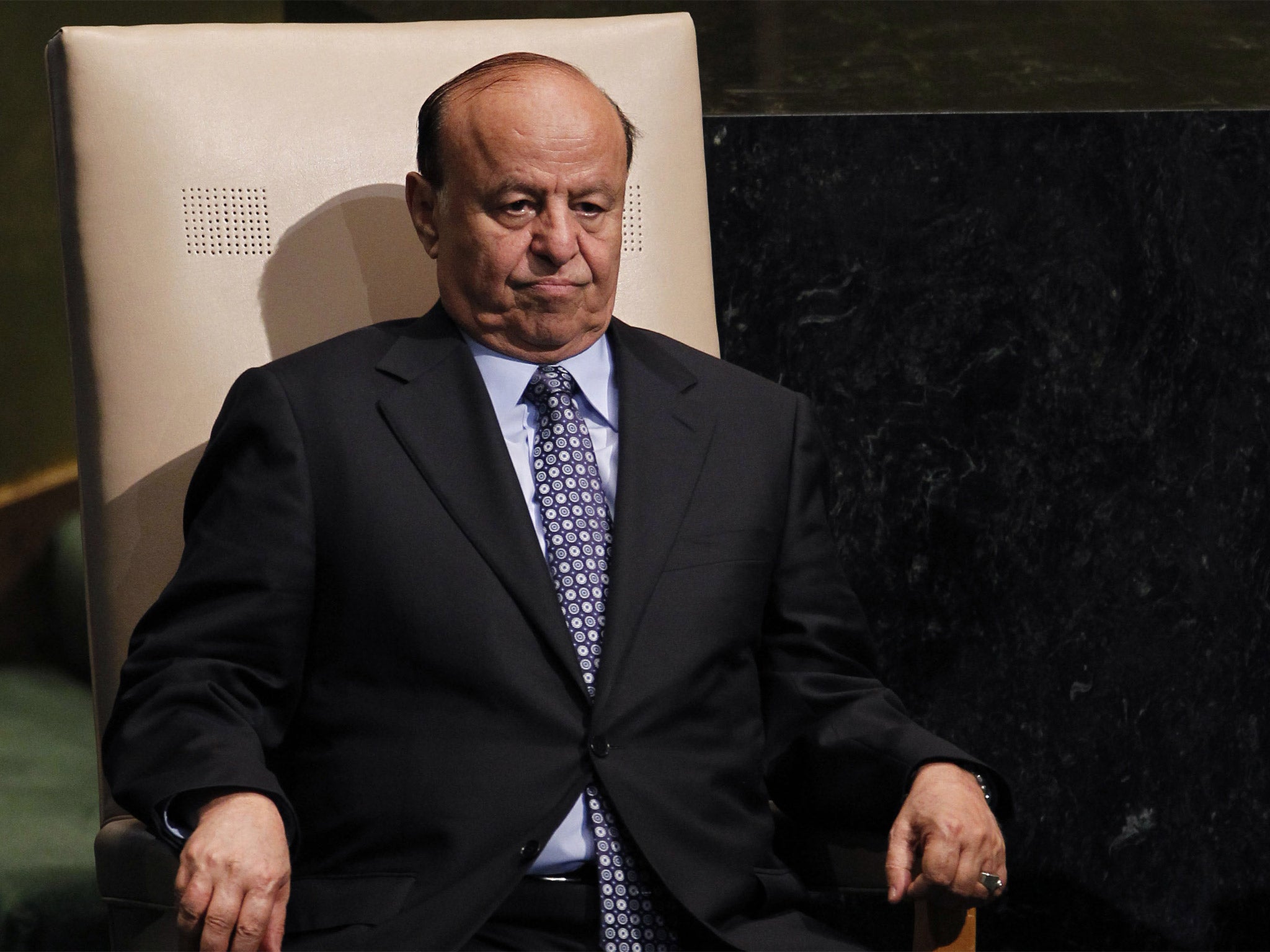 President Abed Rabbo Mansour Hadi may have fled Aden by boat yesterday, with two of his aides, for an undisclosed location
