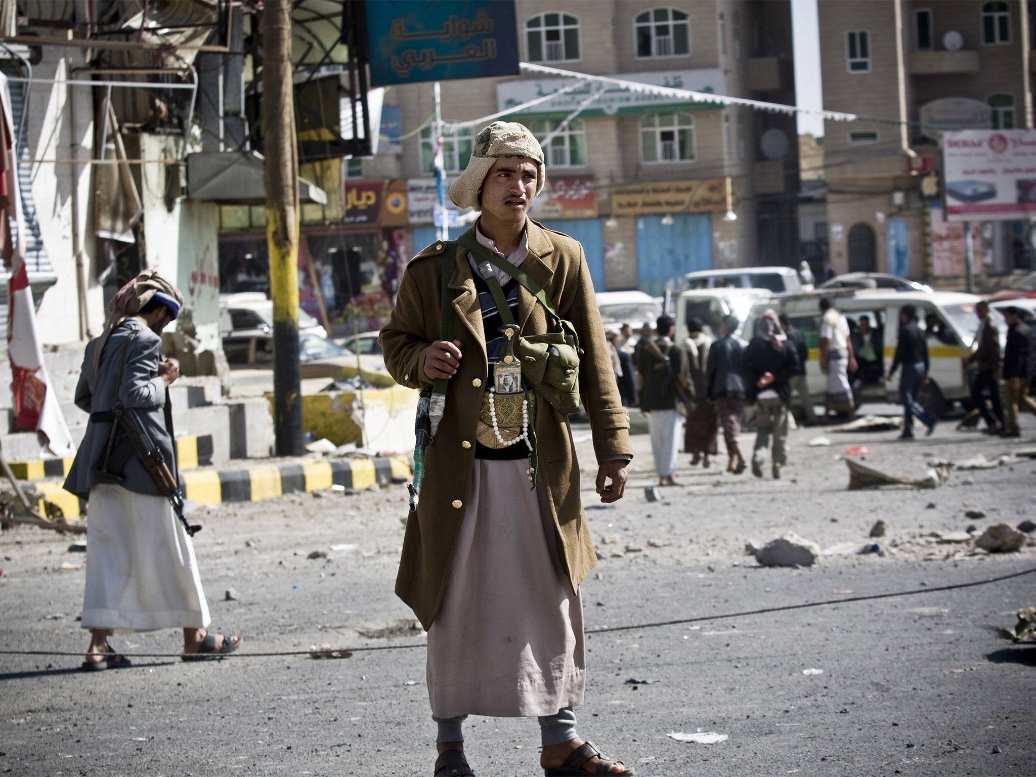 Houthi rebels have been in effective control of Sanaa since last September. On Wednesday they were said to have made advances in Aden, home to the presidential compound