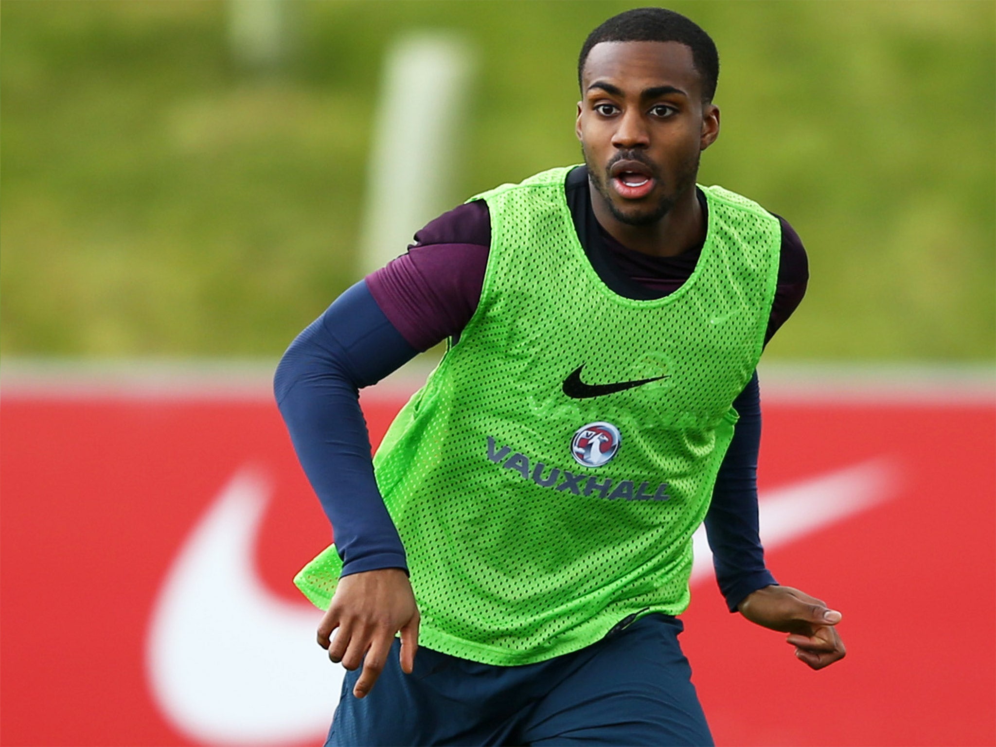 Danny Rose training with England earlier this week
