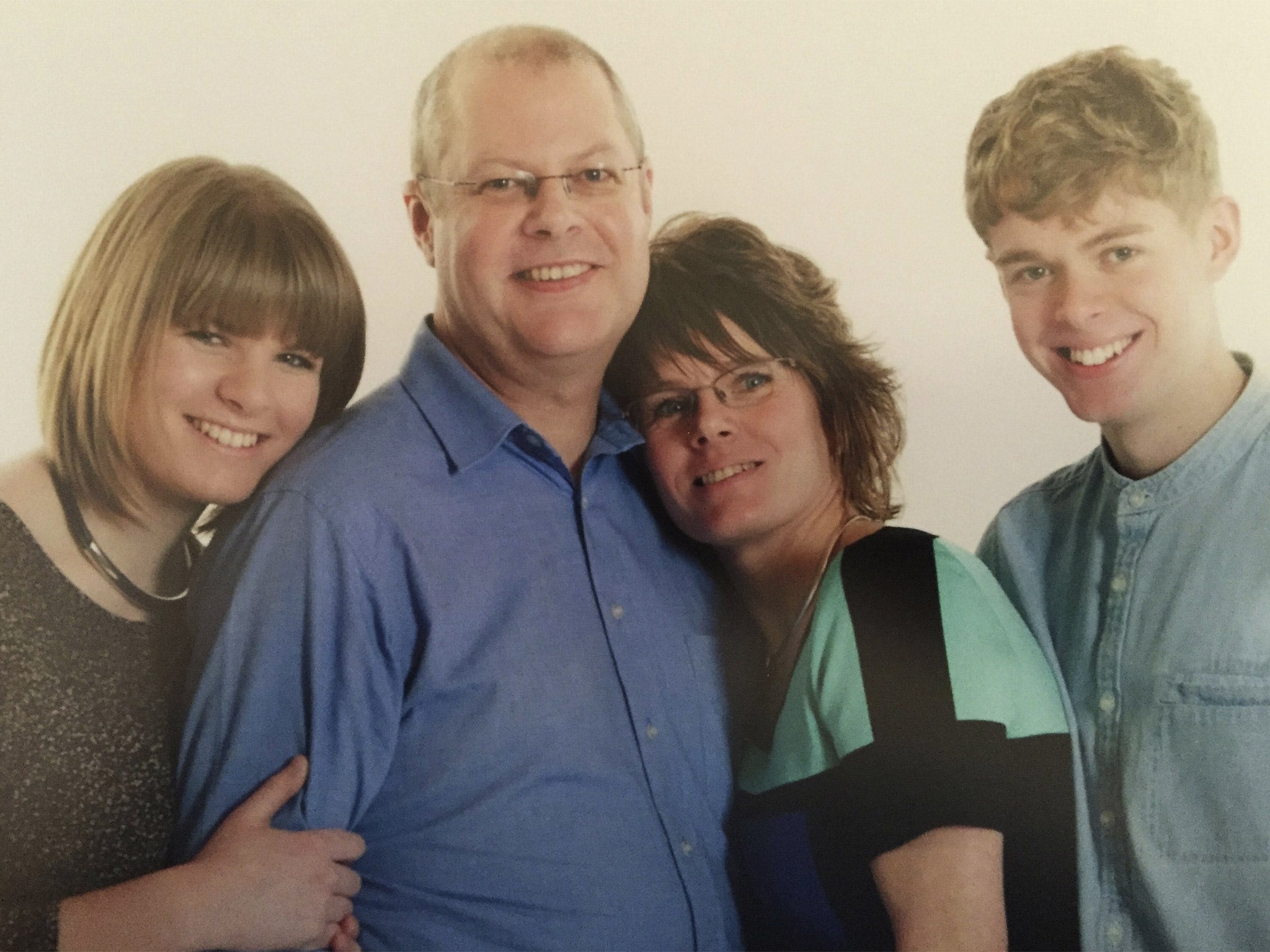Martyn Matthews (second left), pictured with his family, was among the victims