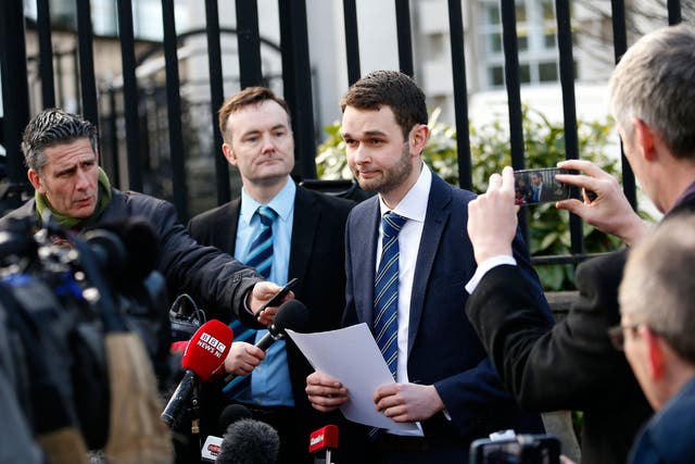 Daniel McArthur, the general manager of Ashers bakery, outside Belfast's County Court last year