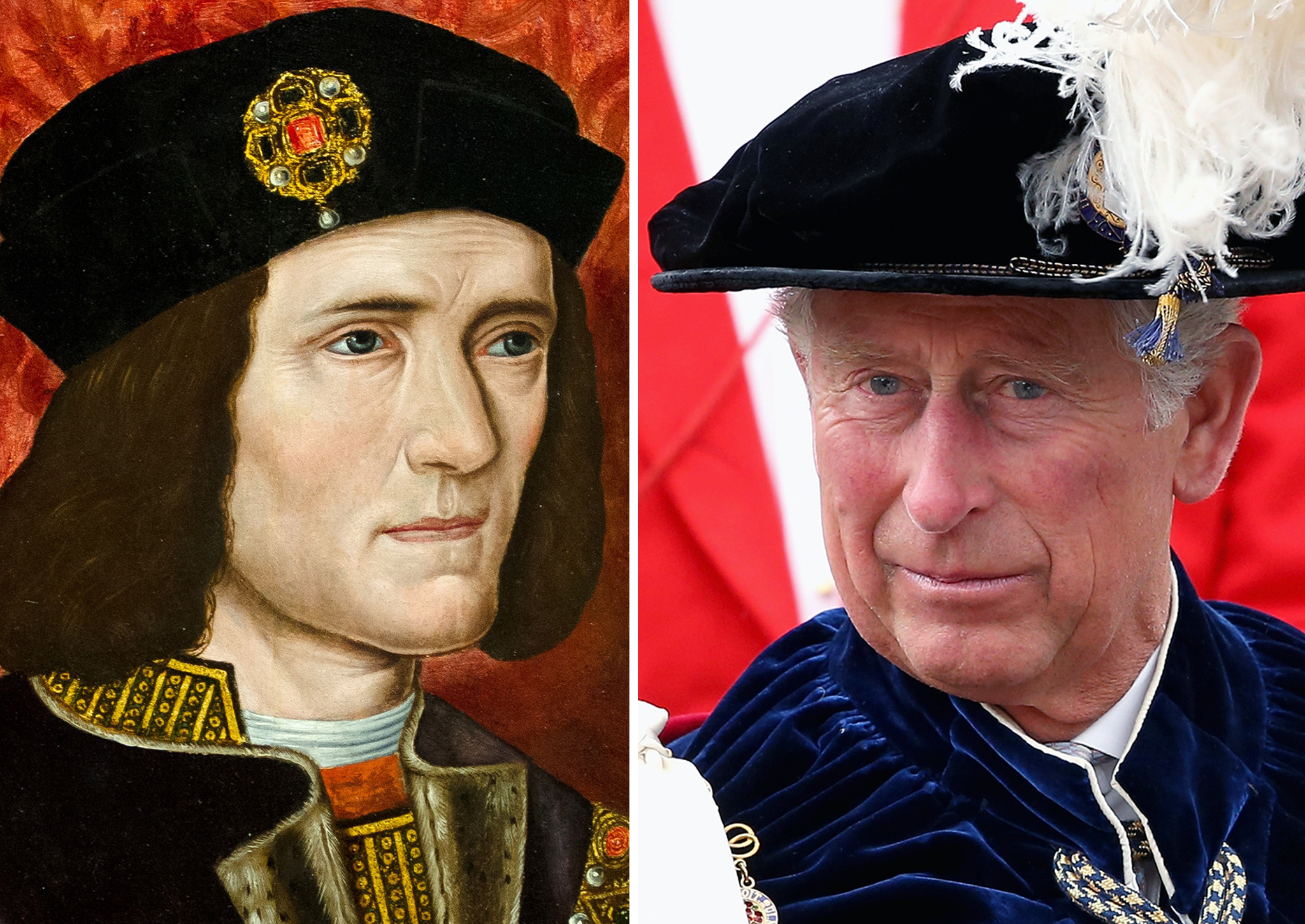 Richard II (left) and Prince Charles (right)