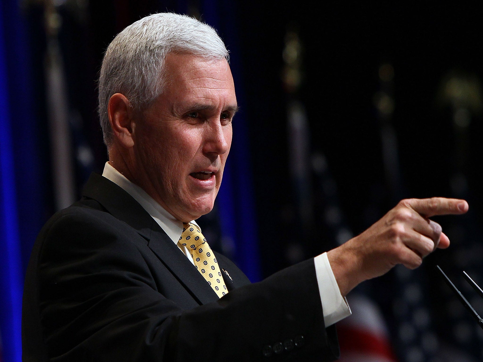 &#13;
Indiana Governor Mike Pence (Getty)&#13;