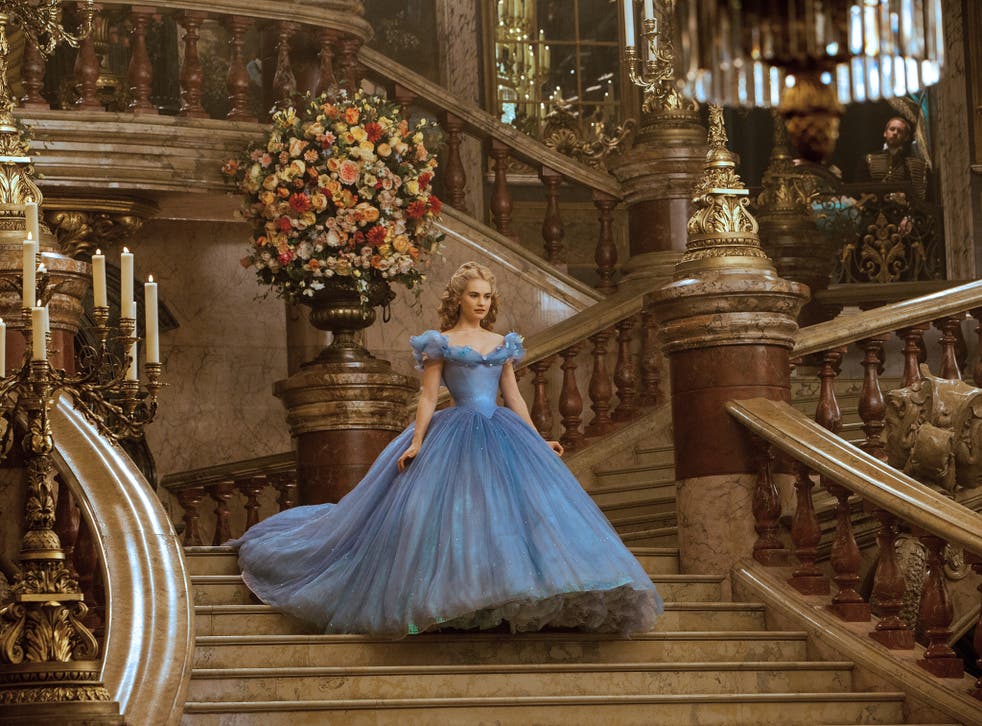Modern CGI spectacular: Lily James in 'Cinderella'