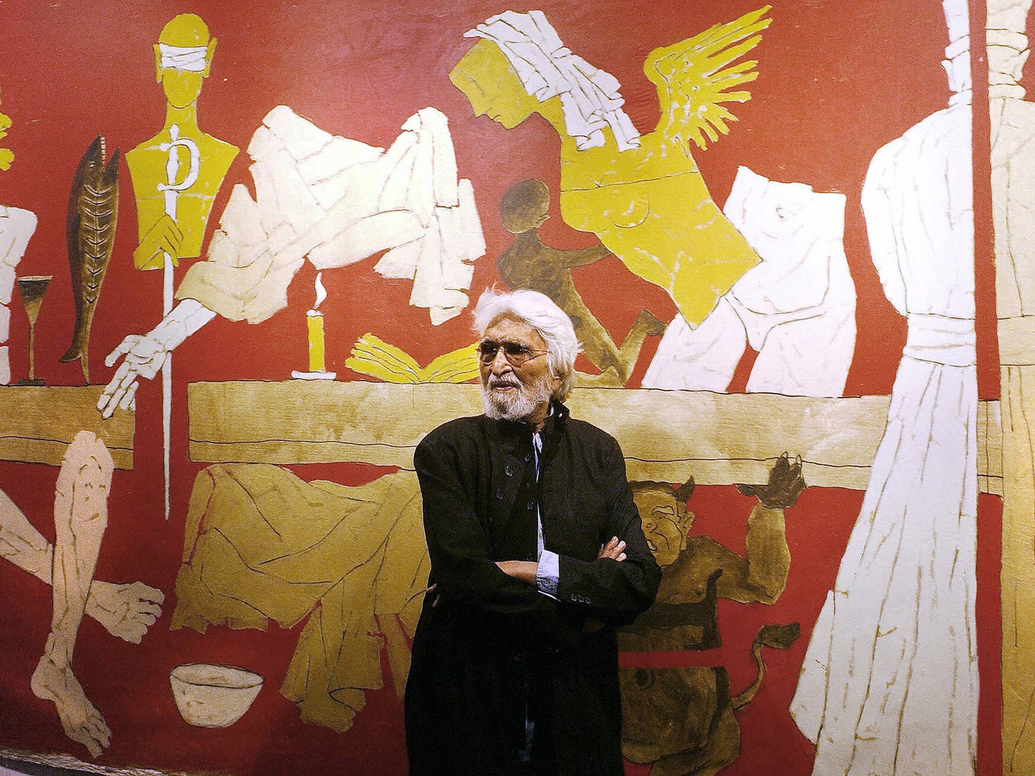 Exiled artist MF Husain was a victim of Indian religious intolerance (AP)