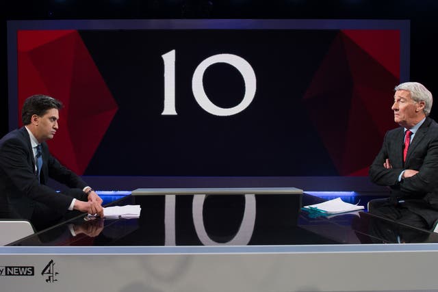 Ed Miliband contends with difficult questions from Jeremy Paxman
