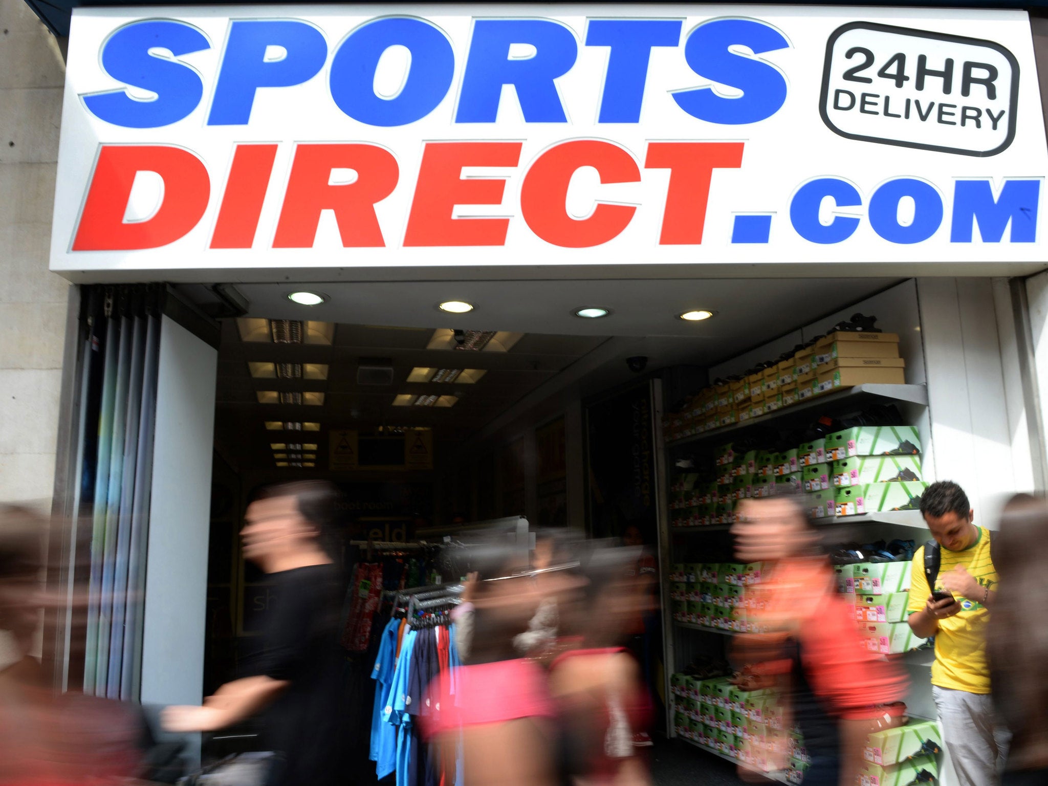 Nearly 90 per cent of Sports Direct’s staff are on zero-hours contracts (PA)