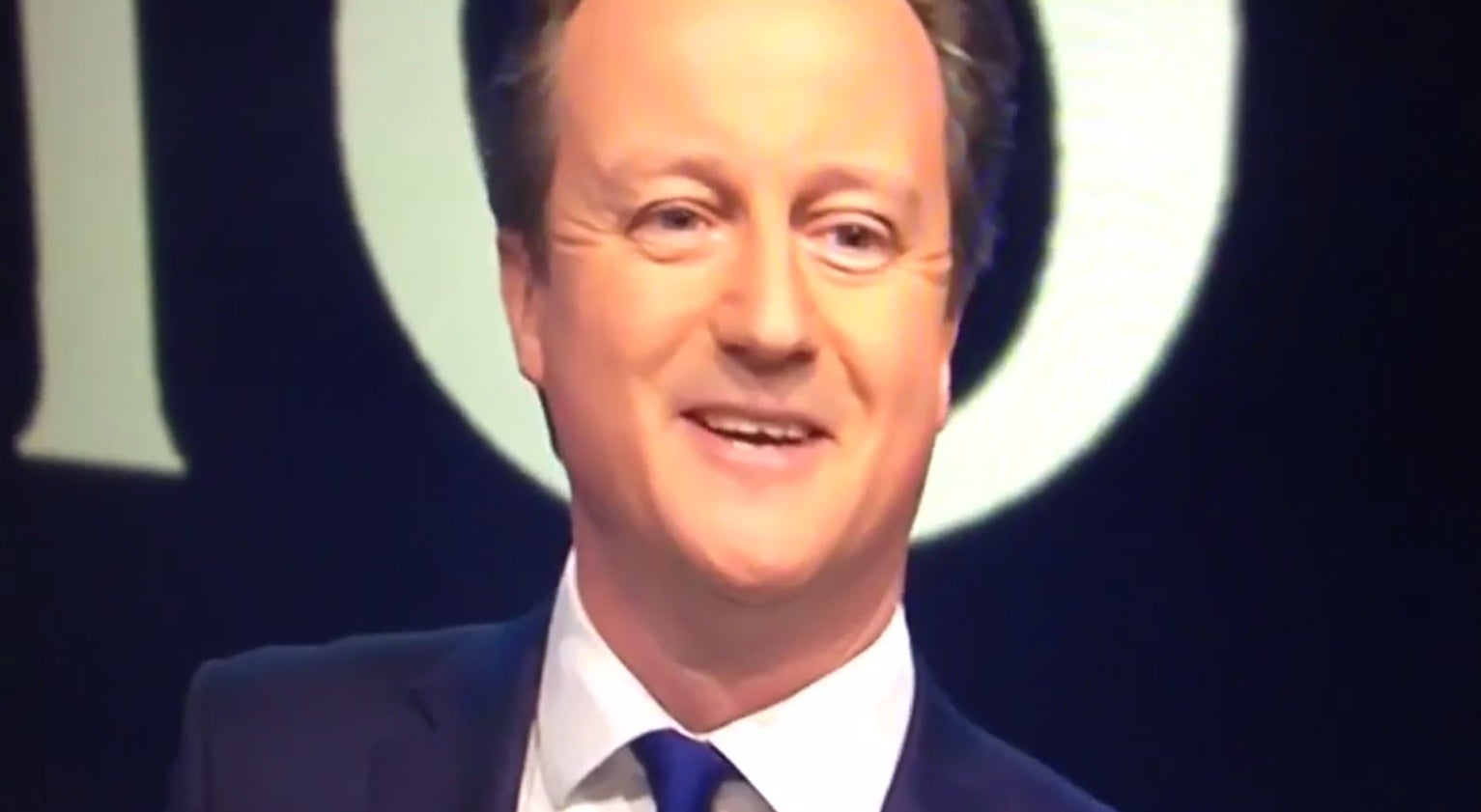 David Cameron seemed to be expecting the 1D star