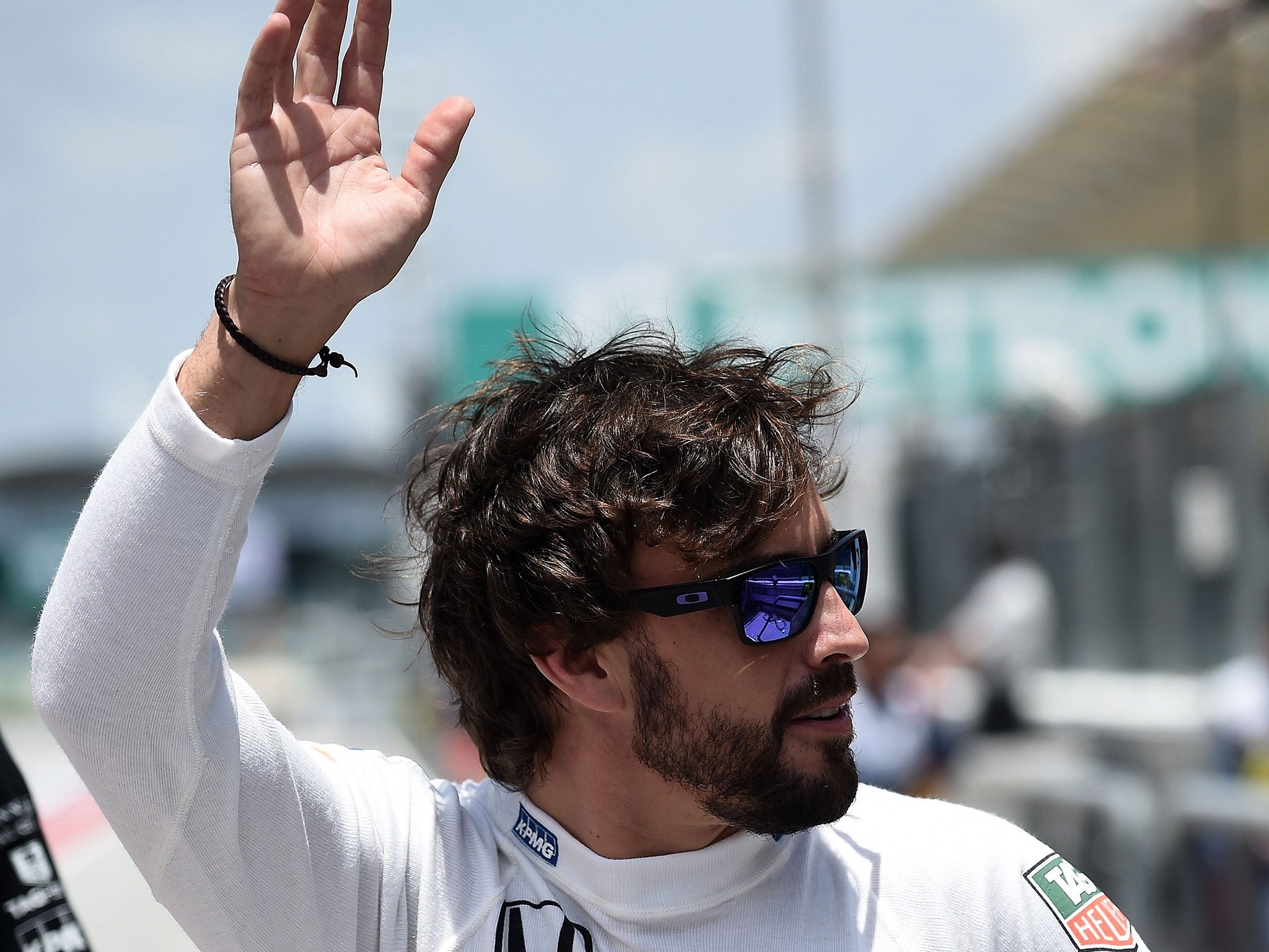 Fernando Alonso returned to action following his recent concussion