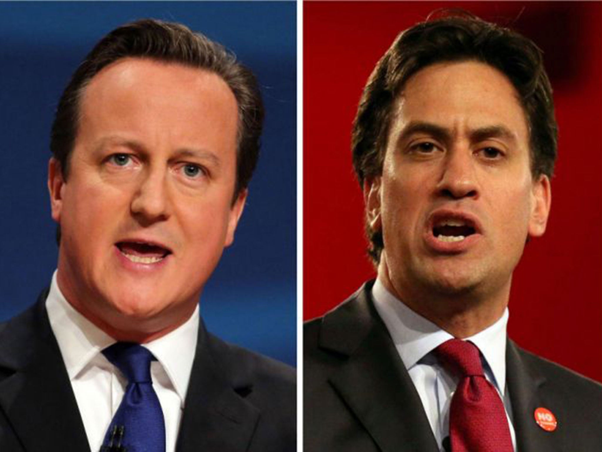 Cameron and Miliband went head-to-head in the live televised debate last night