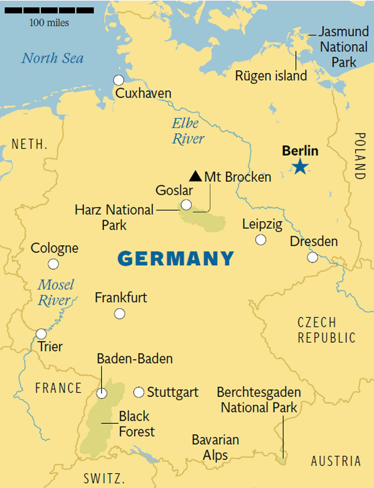 Map Of Germany With Black Forest - United States Map