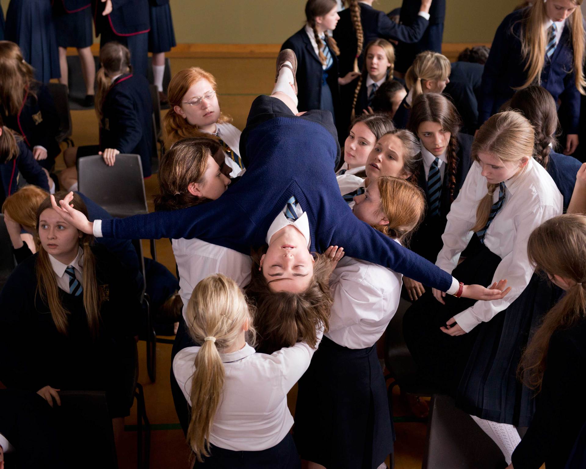 In the film, the school is seized by an epidemic of fainting among the girls