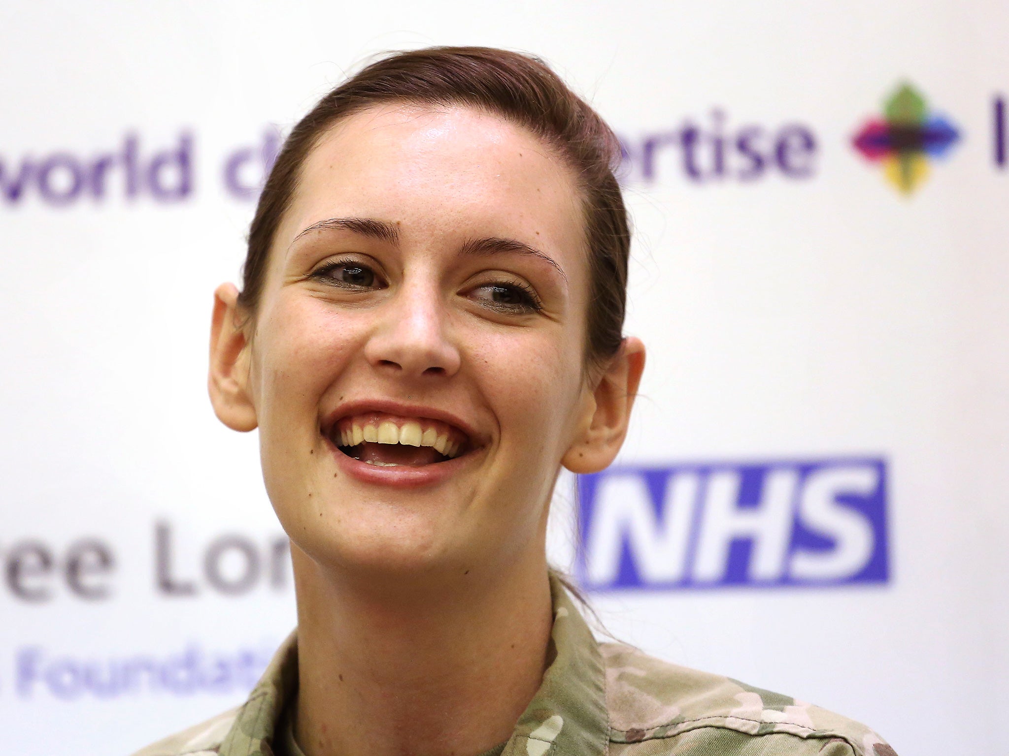 Corporal Anna Cross said that medical staff at the Royal Free were “the best in the world”