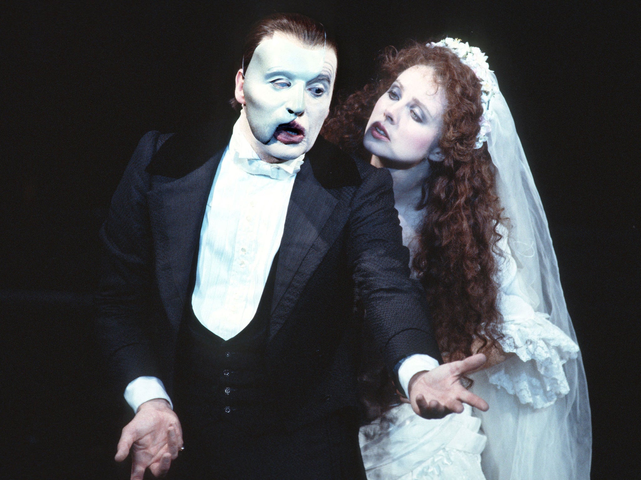 A scene from ‘The Phantom of the Opera’, for which Maria Bjornson designed the costumes