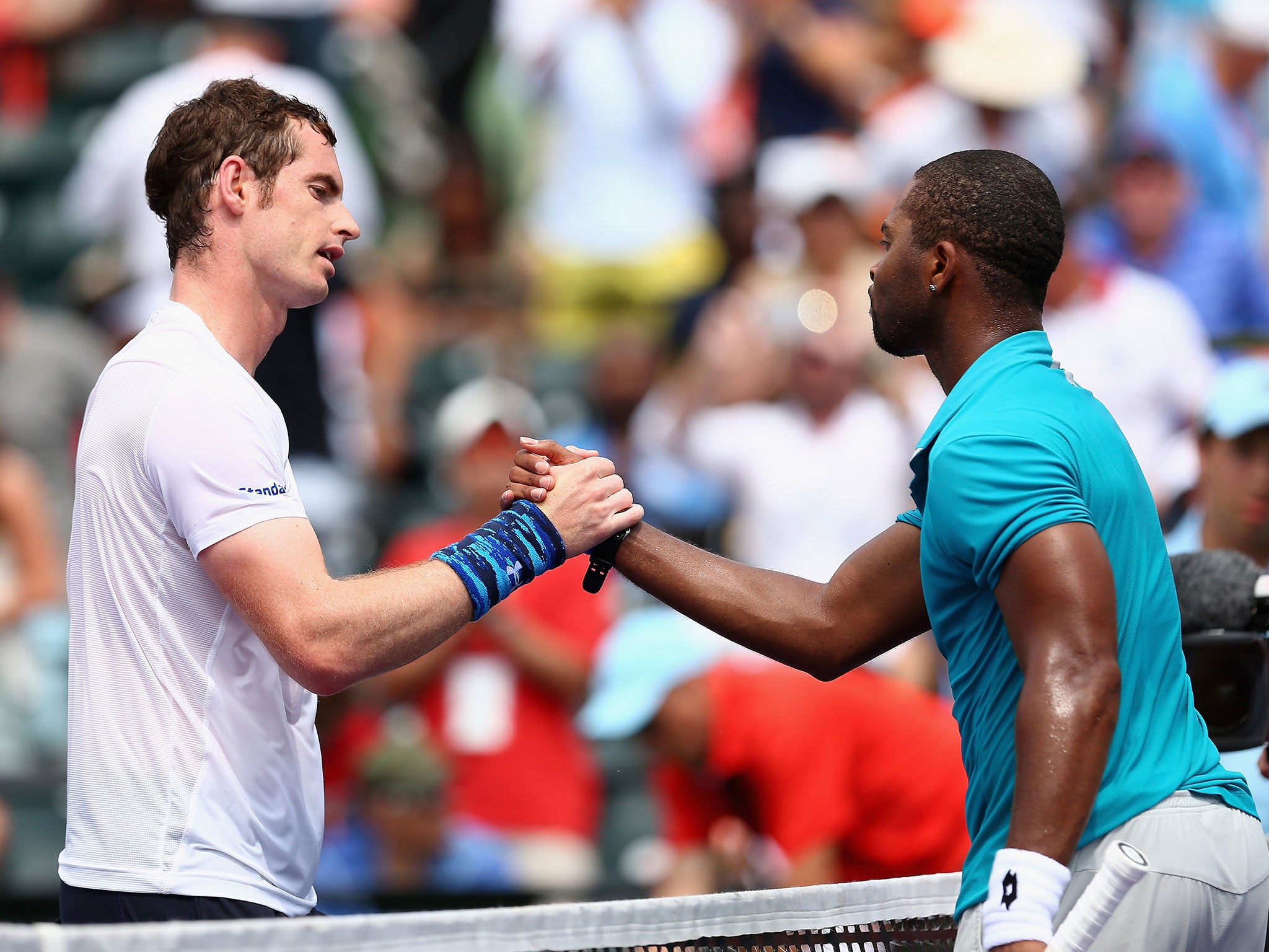 Murray needed just 82 minutes to beat the 25-year-old American