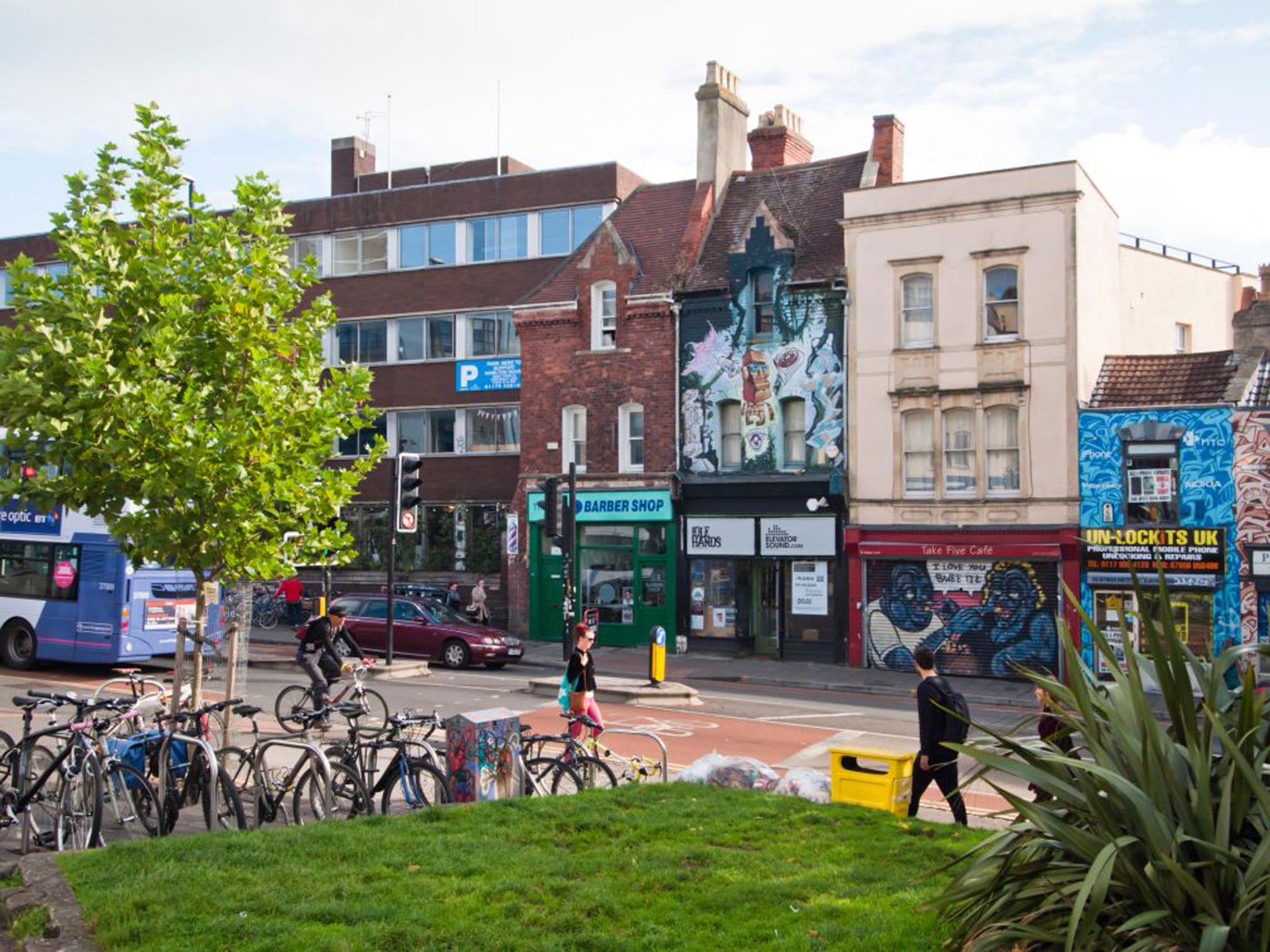 The residents of Stokes Croft in Bristol staged protests in 2011 over the opening of a Tesco supermarket