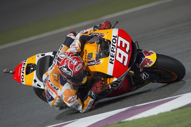 Marc Marquez will seek to win a third straight MotoGP title
