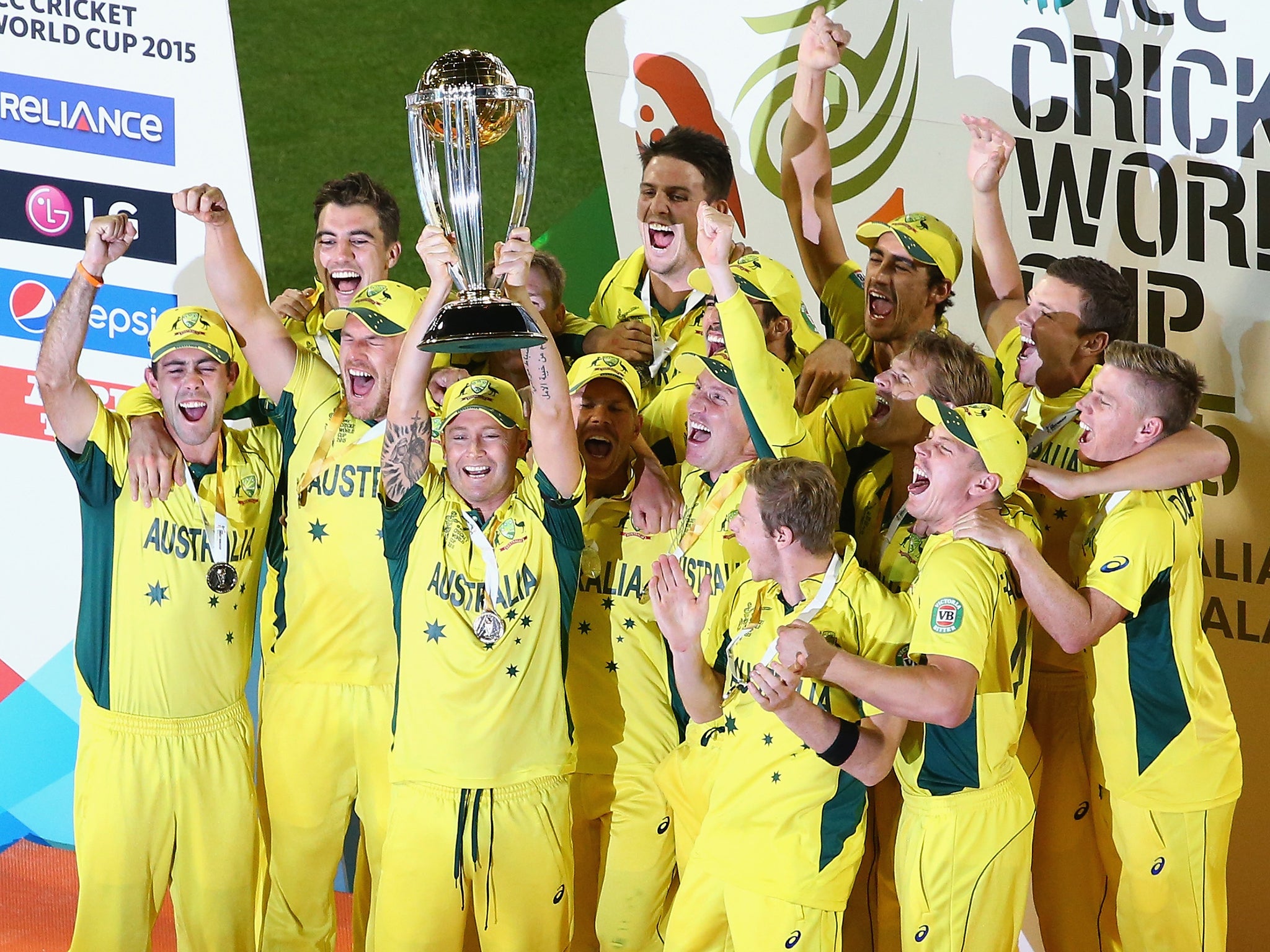 Australia lift the Cricket World Cup