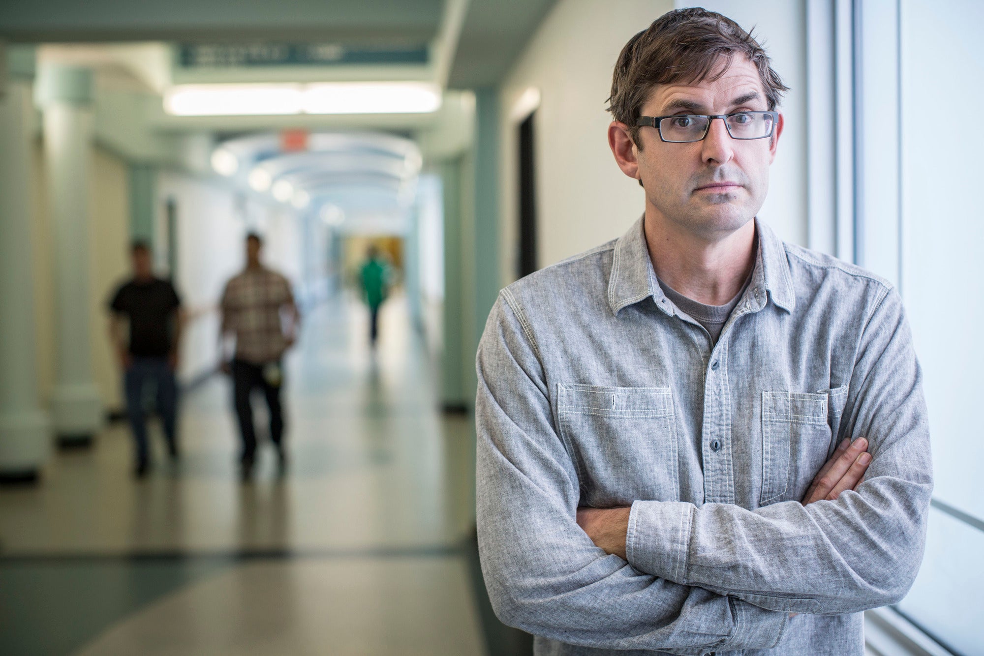 Louis Theroux in his By Reason of Insanity programme at Summit Behavioral Healthcare Hospital, Cincinnati, Ohio.