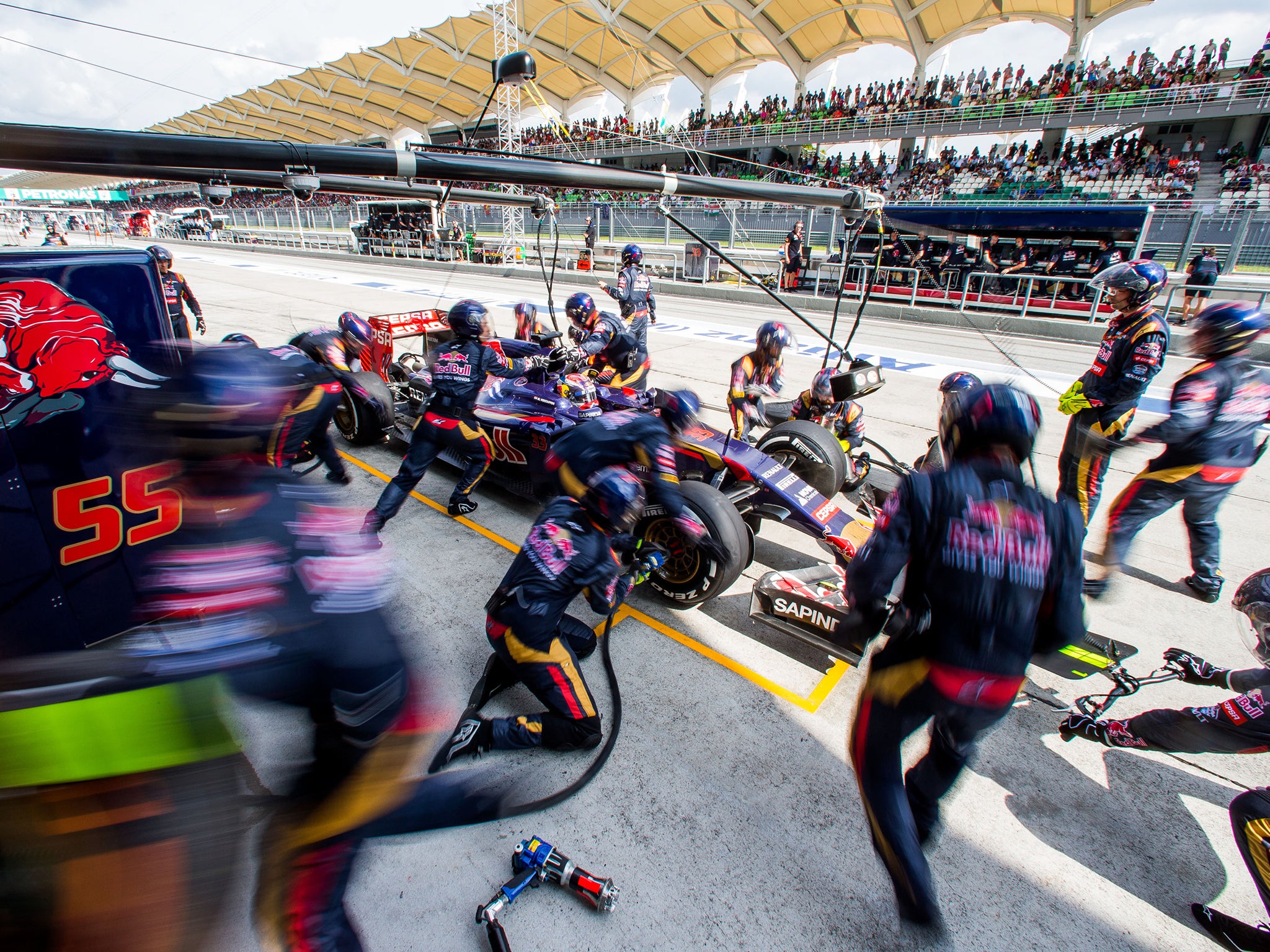 Max Verstappen of Scuderia Toro Rosso and The Netherlands during the Malaysia Formula One Grand Prix