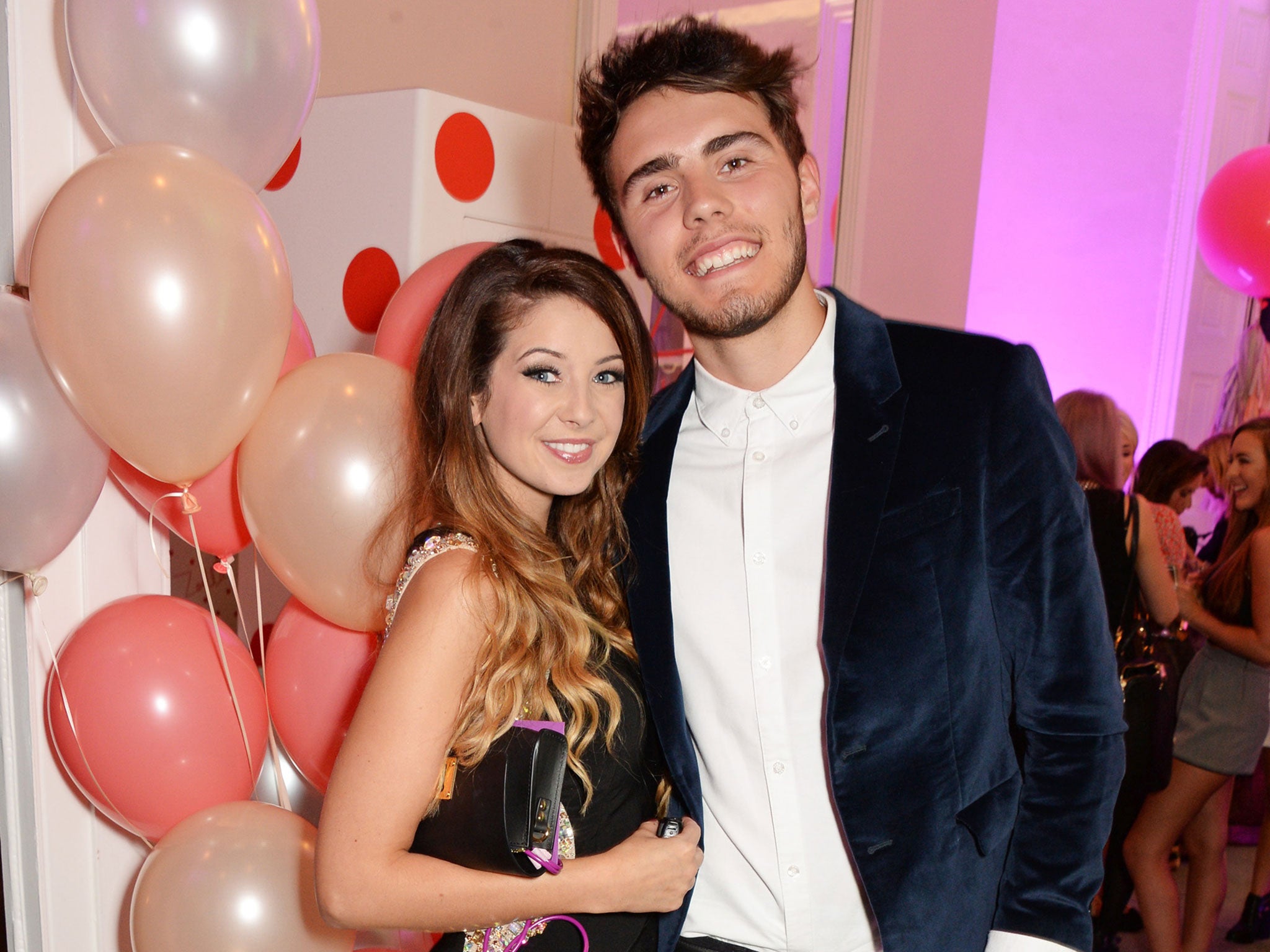 Zoe Sugg, aka Zoella, with her boyfriend, fellow vlogger Alfie Deyes