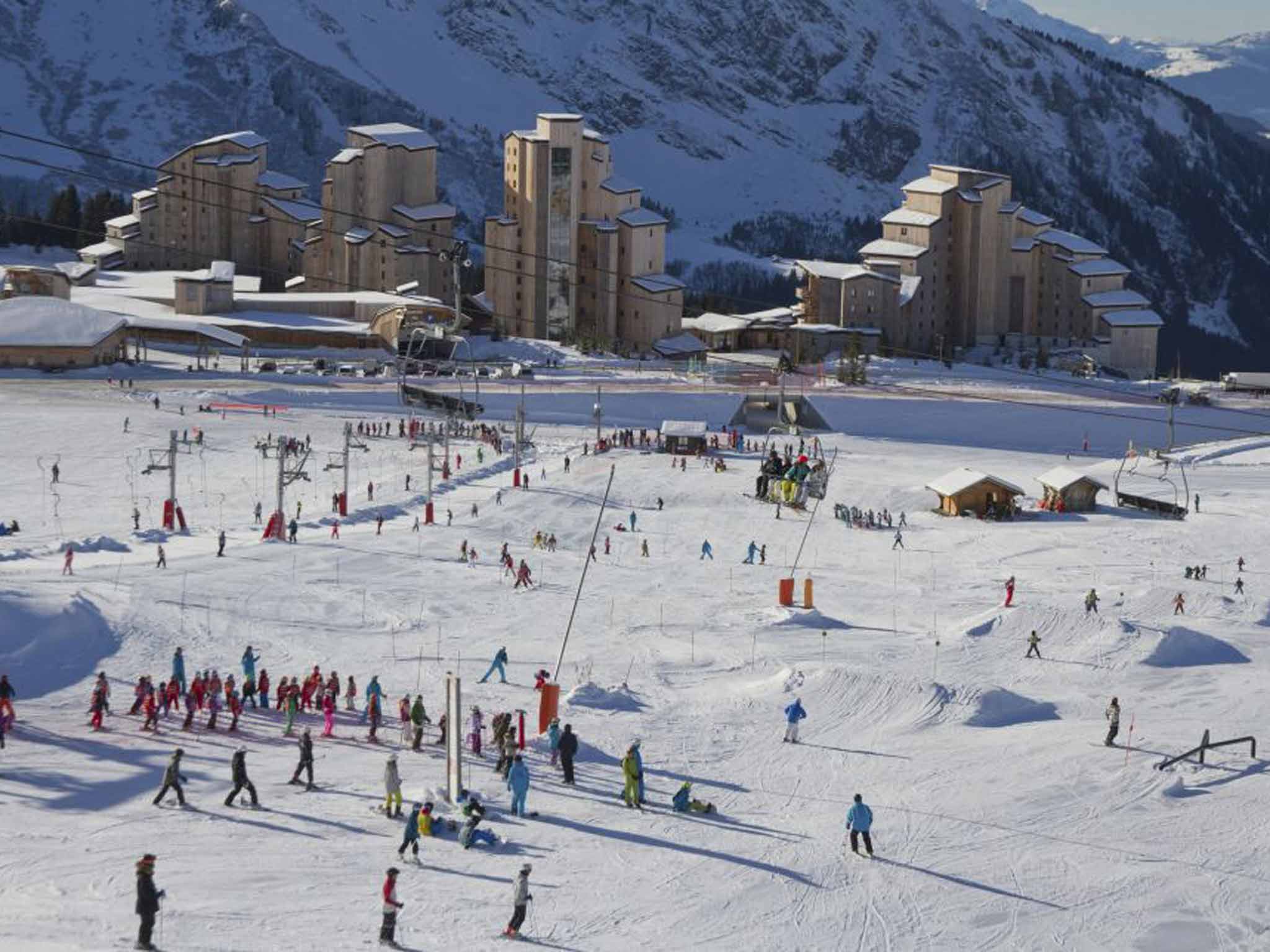 Avoriaz in the French Alps, where more snow is expected