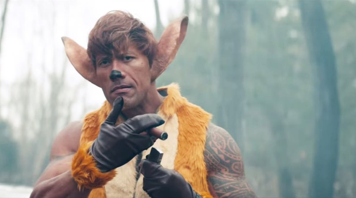 The Rock On Snl Dwayne Johnson Plays Gun Toting Bambi In Disney Reboots Send Up The