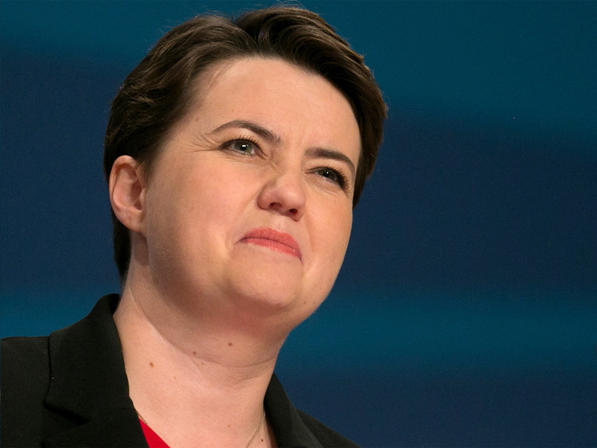 Ruth Davidson said that the Scottish Tories would take on the “lazy, complacent central belt establishment” of Labour and the SNP (Getty)