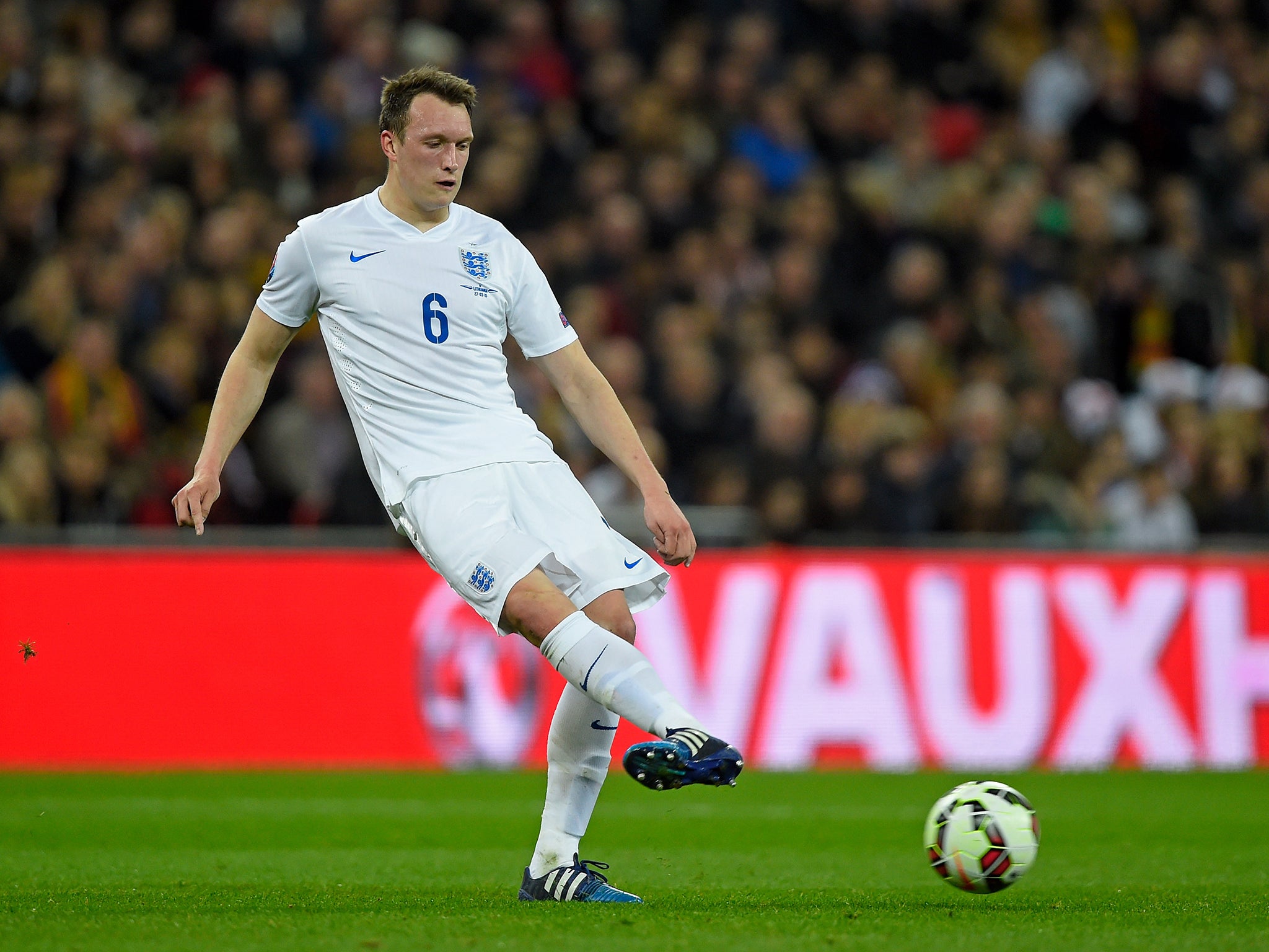 Phil Jones has played the holding role for England once before – against Spain in 2011