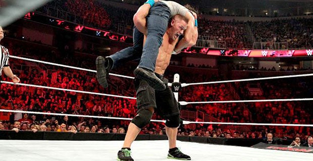 Cena delivers an AA to Dean Ambrose