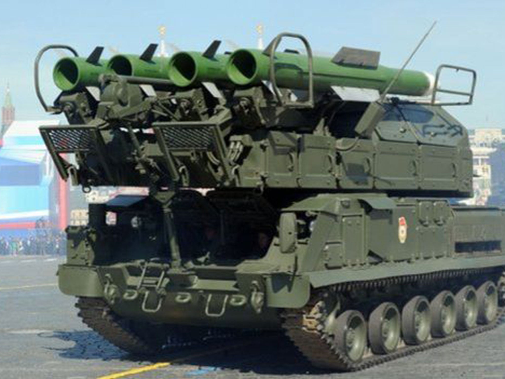 One of the vehicles that can fire Buk missiles