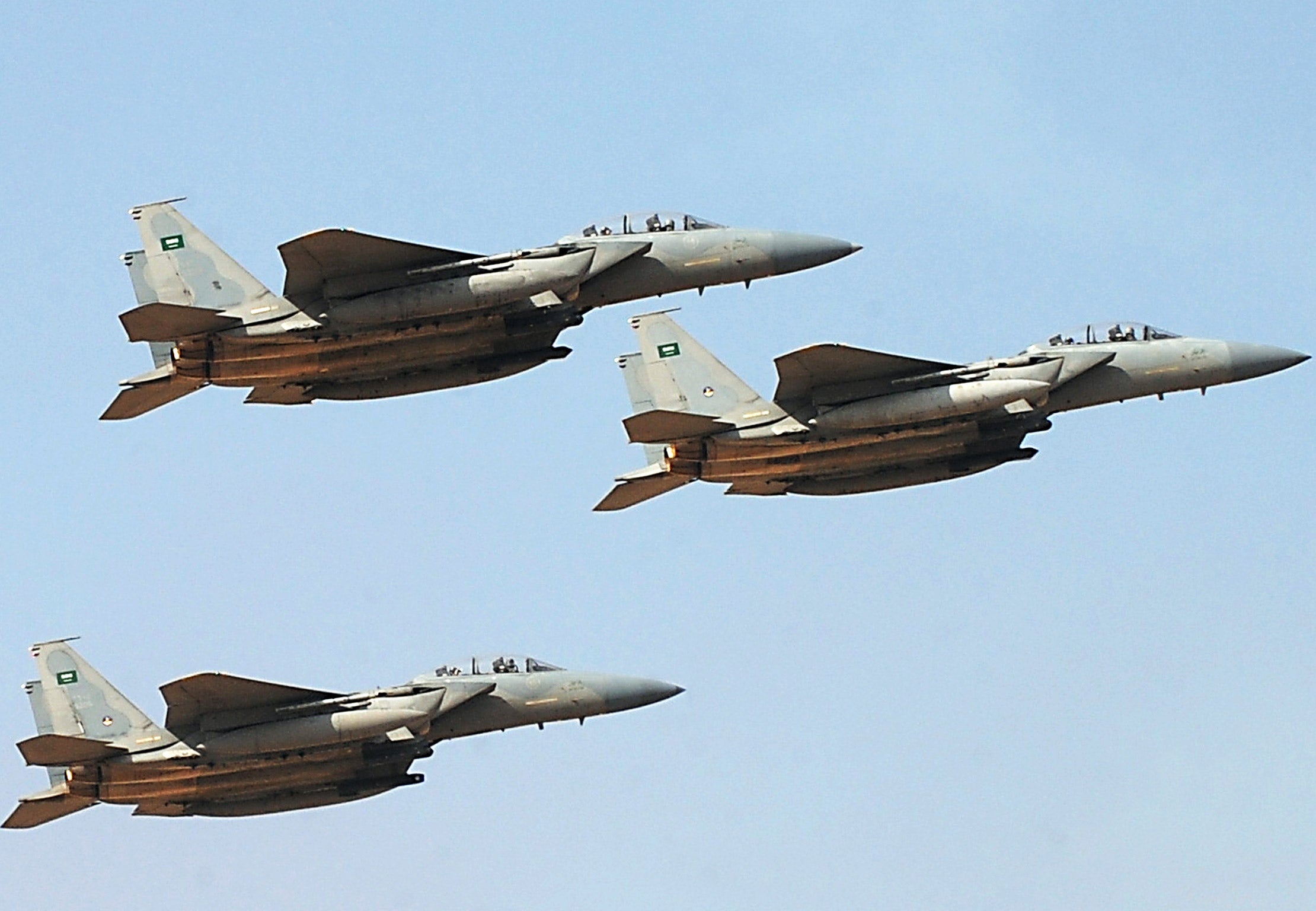 Jet fighters of the Saudi royal air force