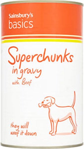 Sainsbury’s Basics superchunks in gravy - where chicken accounts for over half of the animal protein