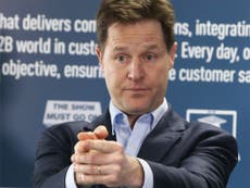 CLEGG SCORNS TORY 'FATWA' AGAINST WIND FARMS AND SINGLE MUMS