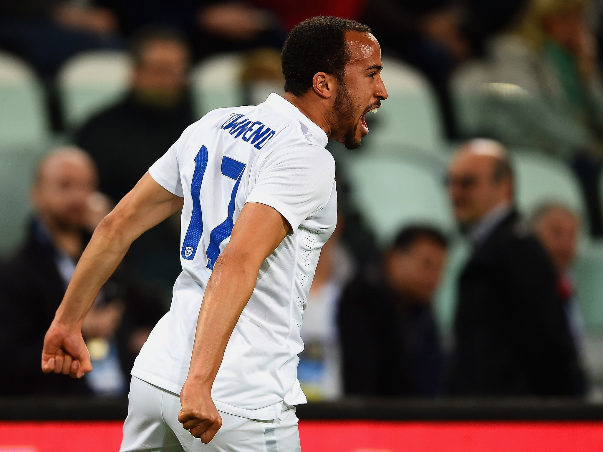 Andros Townsend celebrates his goal for England