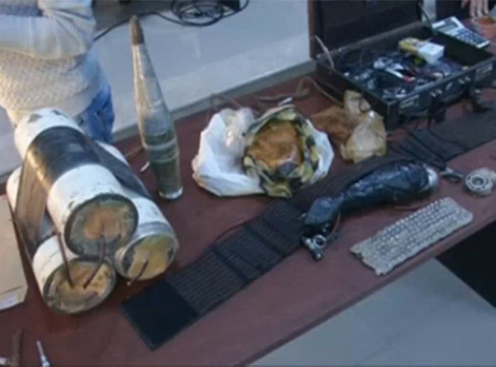 The weapons that are said to have been seized from Isis