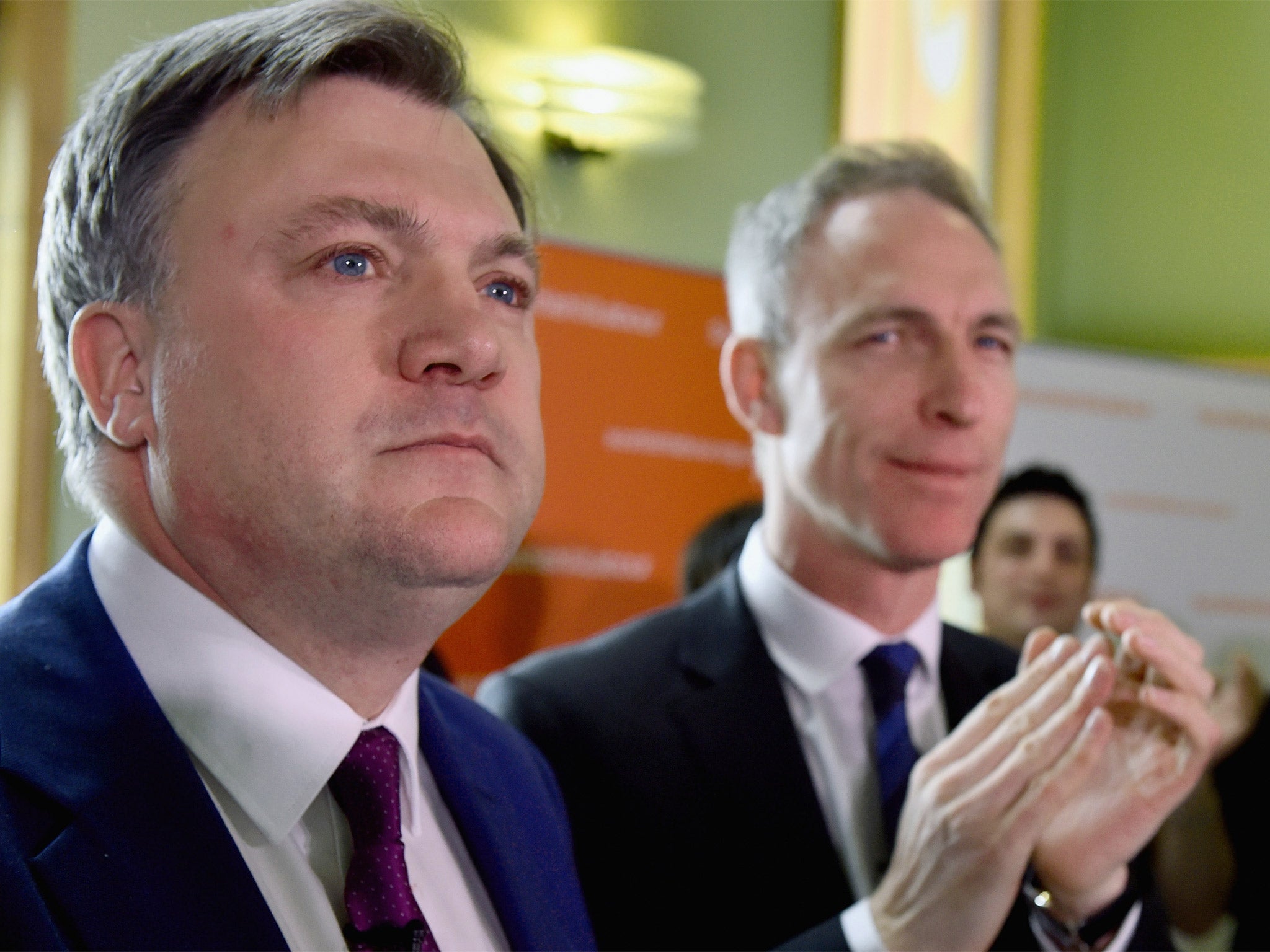 Labour's shadow Chancellor Ed Balls and Scottish Labour Leader Jim Murphy campaigning in Glasgow on Wednesday