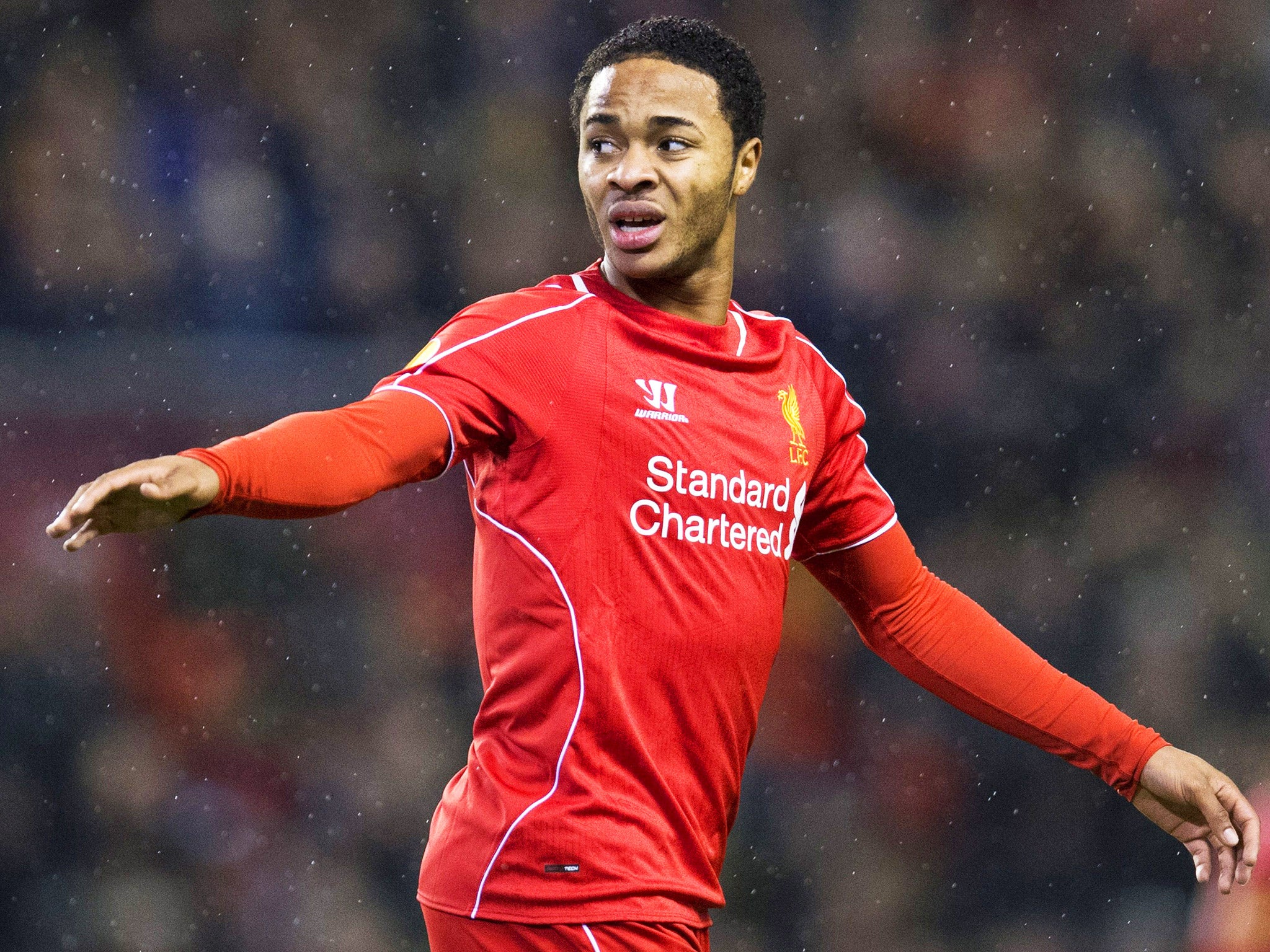 Raheem Sterling in action for Liverpool