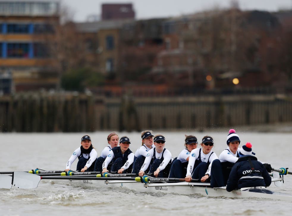 Oxford University's Women's Boat Race team had to be rescued from the River Thames