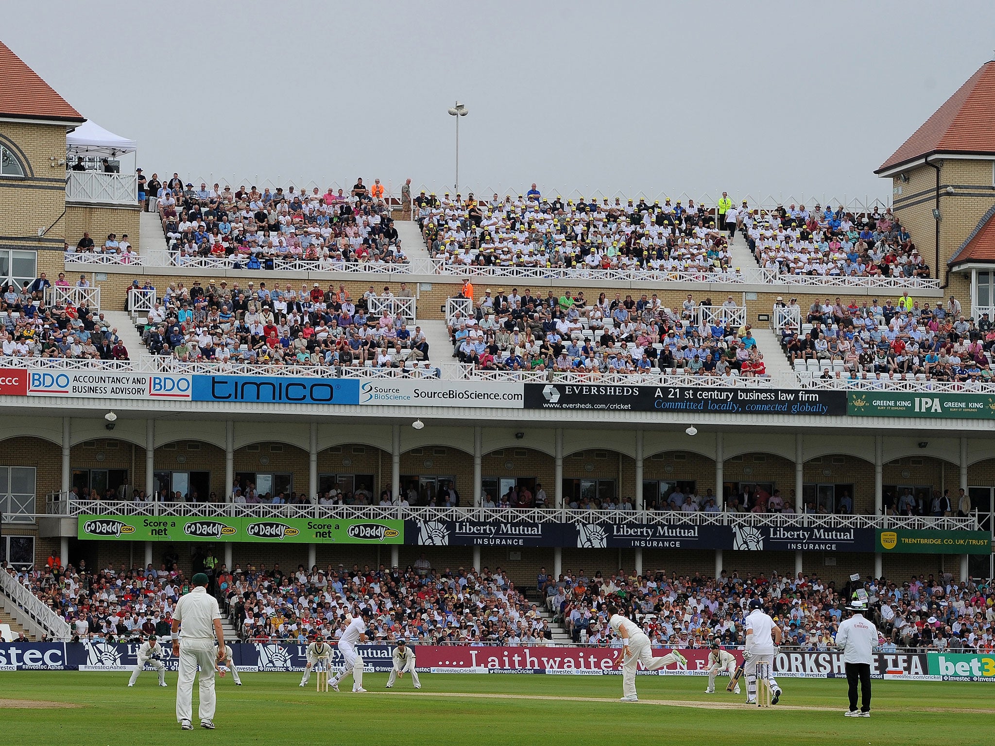 An overcast day at Trent Bridge during the 2013 Ashes