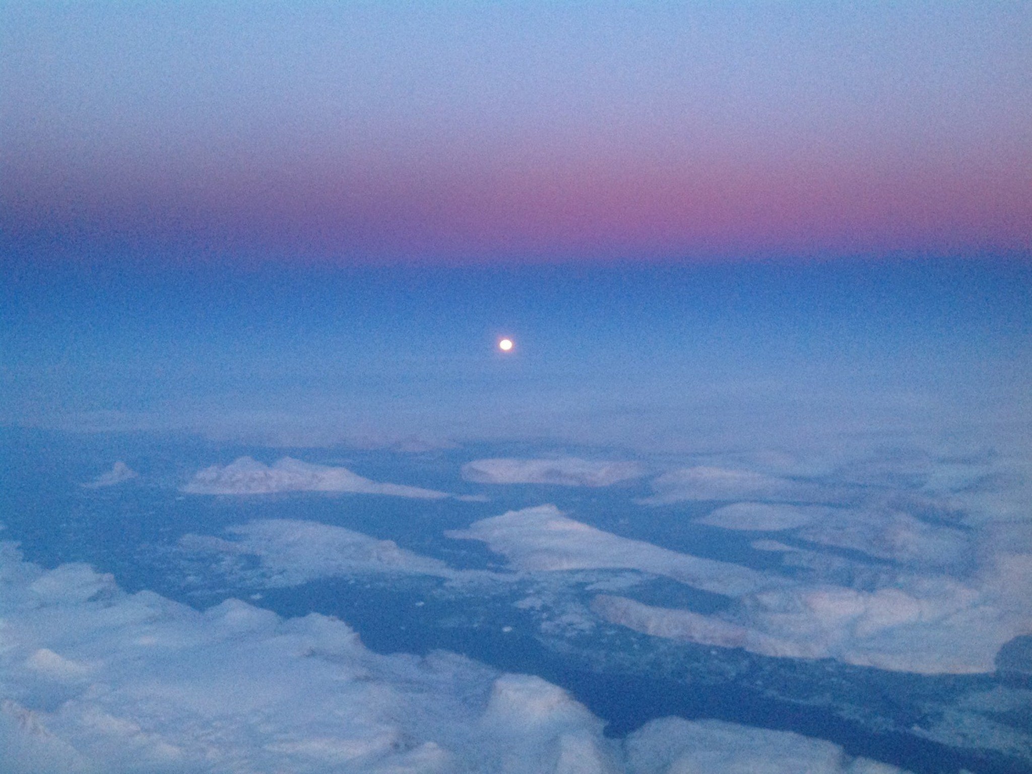 The midnight sun over Greenland: The speeds, altitudes and distances of the jet age are so casually enormous that to many travellers they are essentially abstractions