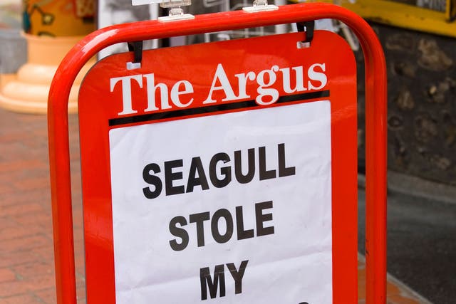 Have I got news for you: a typical ‘Argus’ billboard