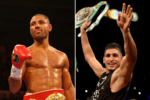 Will Kell Brook (left) and Amir Khan fight?