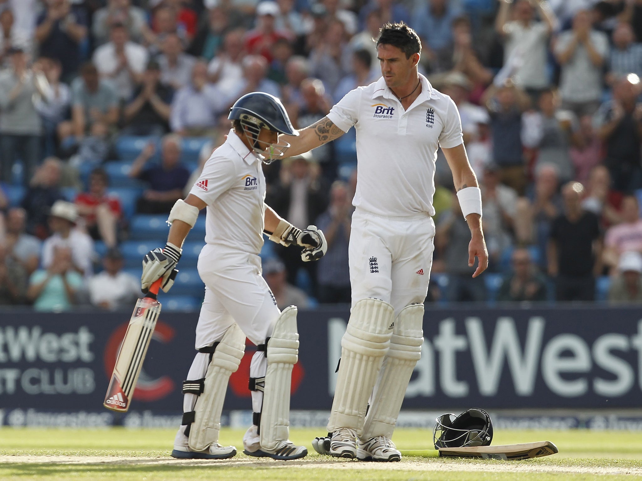 James Taylor and Kevin Pietersen in action in 2012. Pietersen said Taylor was ‘not up to it’