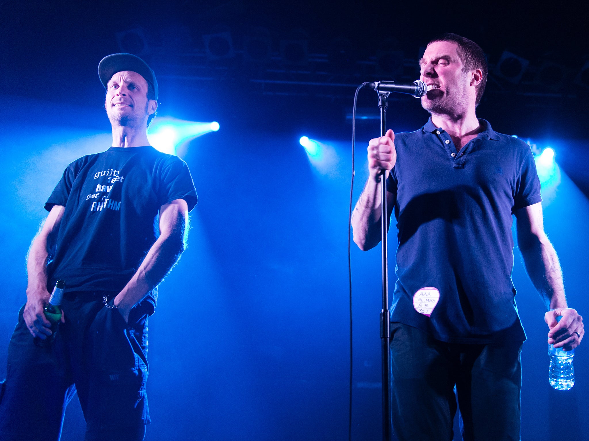 Uncomfortable listening: Andrew Fearn (right) and Jason Williamson of Sleaford Mods