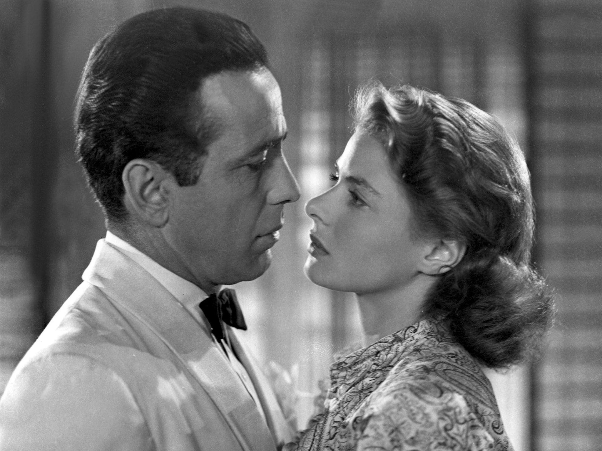 Humphrey Bogart and Ingrid Bergman in Casablanca