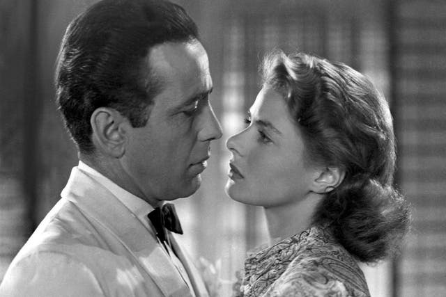 Two’s company: Humphrey Bogart and Ingrid Bergman delivered romance with a healthy dollop of anti-isolationism